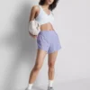 Sportshort met mesh-inzetstukken