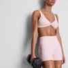 Sportshorts met hoge taille in gingham