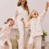 Stacey Solomon boyfriend-stijl pyjama met gingham-ruitjes