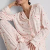 Stacey Solomon boyfriend-stijl pyjama met gingham-ruitjes