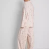 Stacey Solomon boyfriend-stijl pyjama met gingham-ruitjes