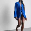Strandshirt met strik aan de voorkant