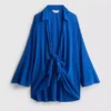 Strandshirt met strik aan de voorkant