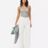 Stretch-cami met ronde hals