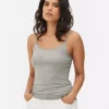 Stretch-cami met ronde hals