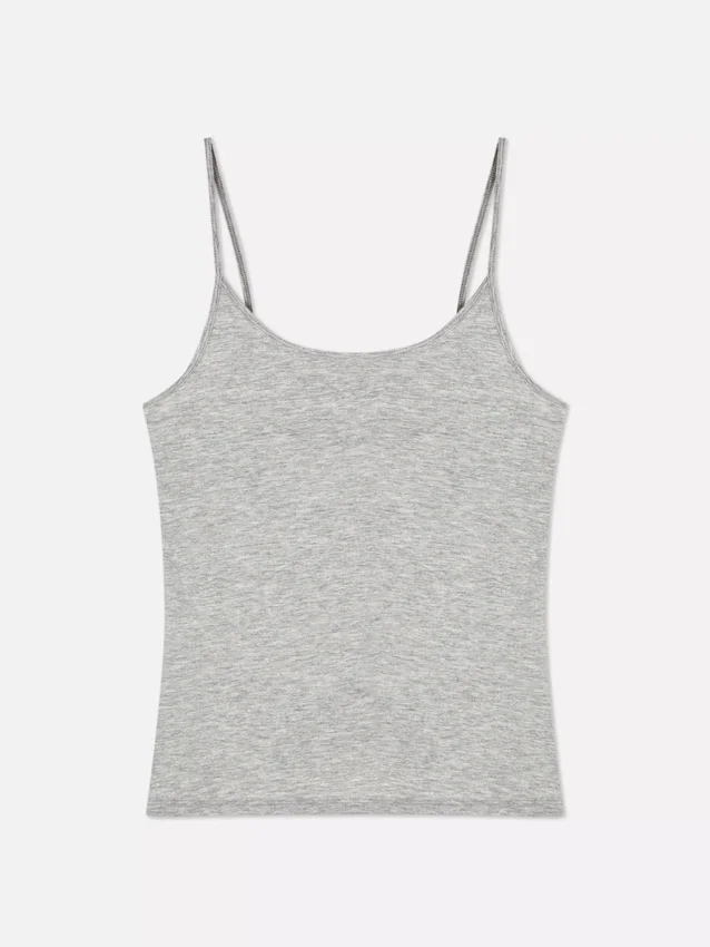 Stretch-cami met ronde hals