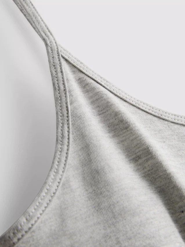 Stretch-cami met ronde hals