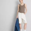 Stretch-top met hoog katoengehalte