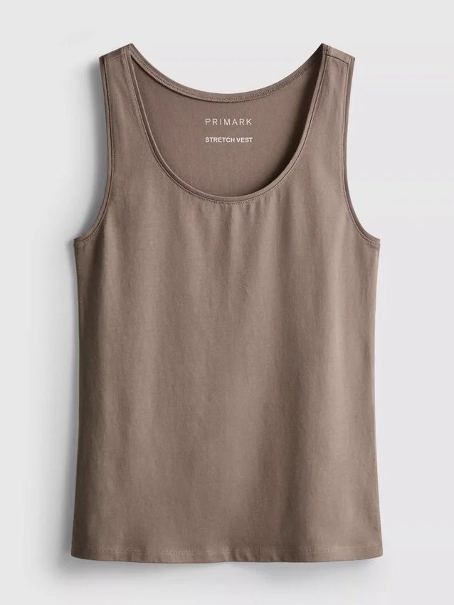 Stretch-top met hoog katoengehalte