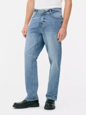 Stretchjeans met rechte pijpen