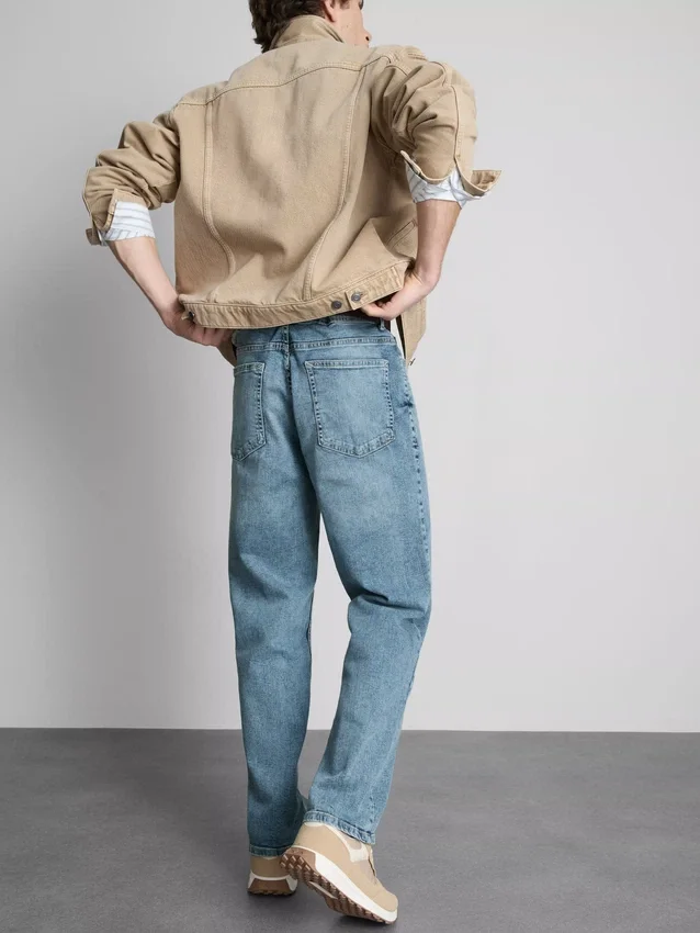 Stretchjeans met rechte pijpen