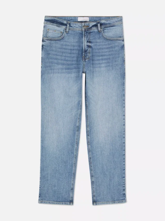 Stretchjeans met rechte pijpen