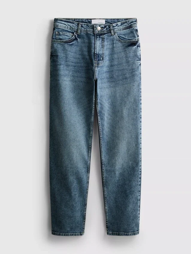 Stretchjeans met rechte pijpen