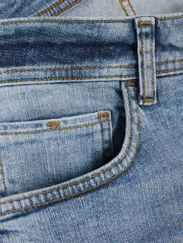 Stretchjeans met rechte pijpen