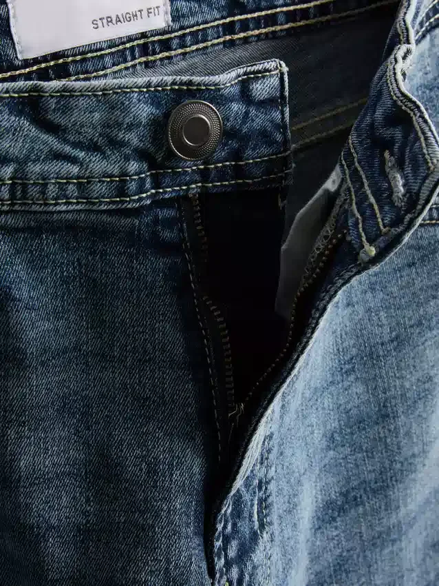 Stretchjeans met rechte pijpen