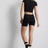 Superzachte cropped top met ronde hals
