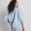 Sweatshirt met drop-sleeves van katoenrijk materiaal uit NYC