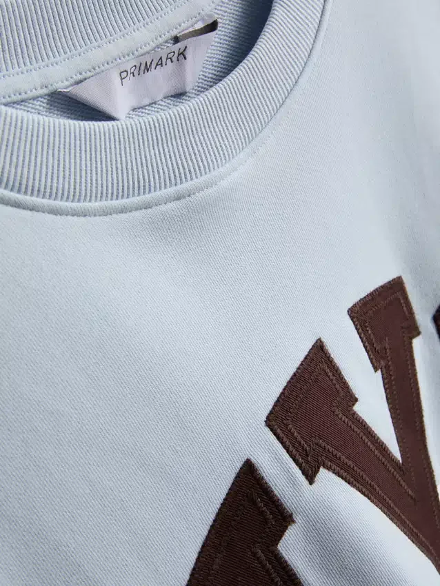 Sweatshirt met drop-sleeves van katoenrijk materiaal uit NYC