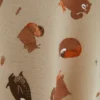 Sweatshirt met ronde hals en bosdierenprint