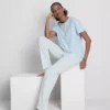 T-shirt en pyjama met gestreepte pyjamabroek