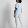 T-shirt en pyjama met gestreepte pyjamabroek
