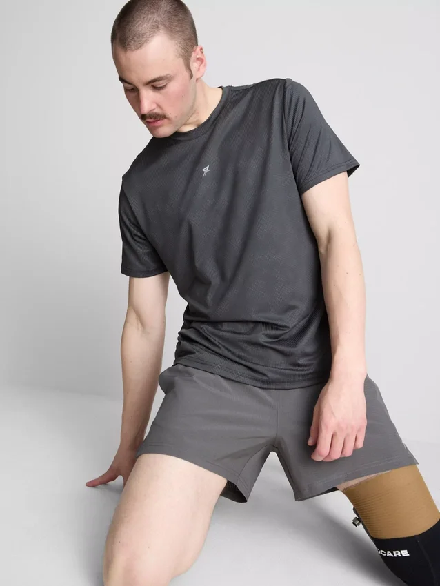 T-shirt met actieve textuur
