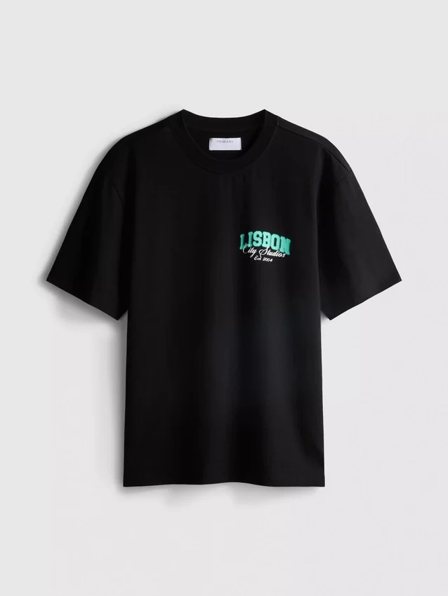 T-shirt met afbeelding van de studio in Lissabon