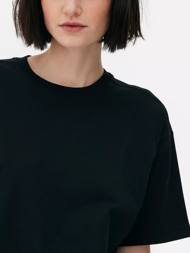 T-shirt met boxy pasvorm