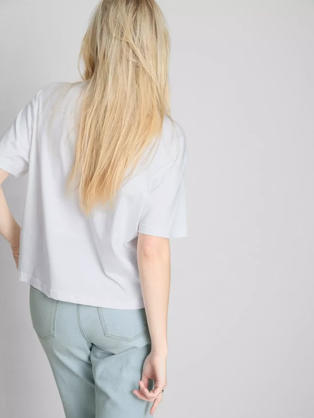 T-shirt met boxy pasvorm