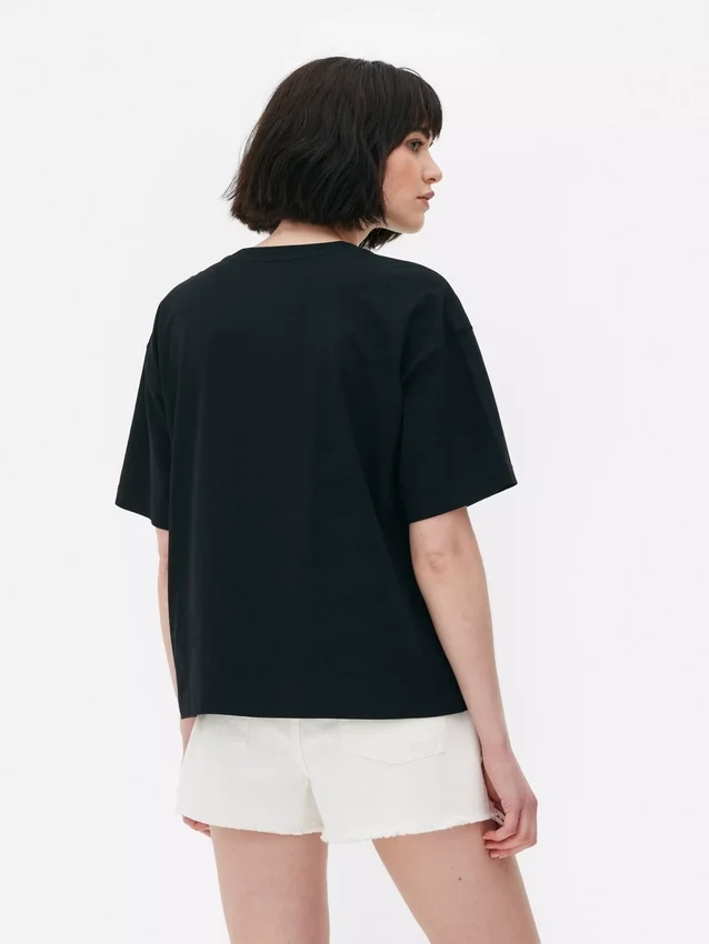T-shirt met boxy pasvorm