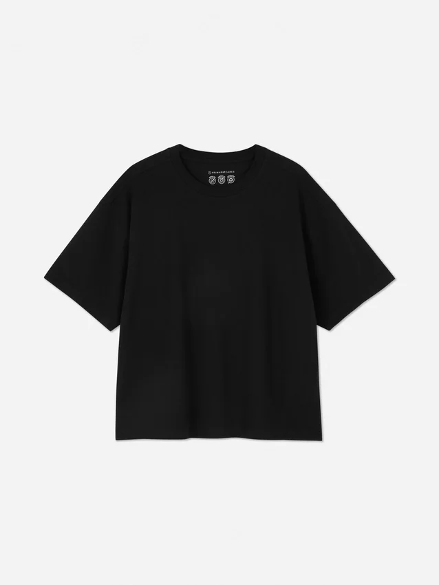 T-shirt met boxy pasvorm