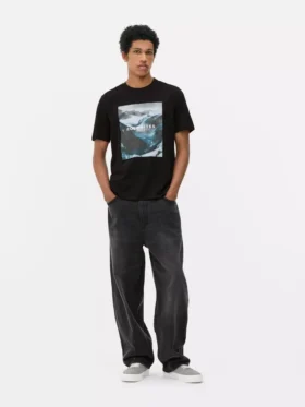 T-shirt met Dolomieten-print