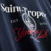 T-shirt met jachtclub-print