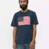 T-shirt met korte mouwen en Amerikaanse vlag