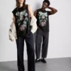 T-shirt met korte mouwen en ‘Ghost’-print