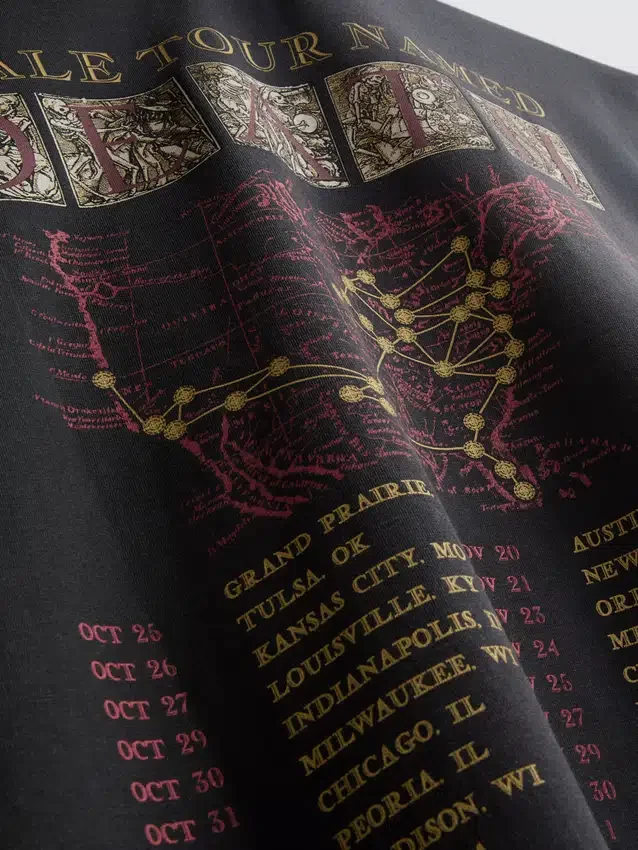 T-shirt met korte mouwen en ‘Ghost’-print