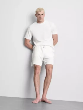 T-shirt met korte mouwen en structuur