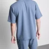 T-shirt met korte mouwen en structuur