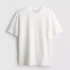 T-shirt met korte mouwen en structuur