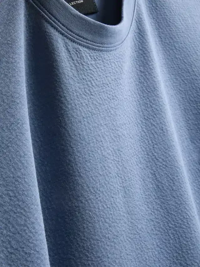 T-shirt met korte mouwen en structuur