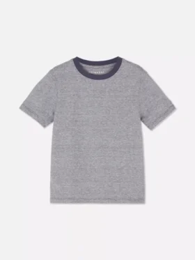 T-shirt met krijtstreep