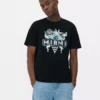 T-shirt met neon Miami-afbeelding