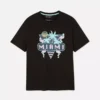T-shirt met neon Miami-afbeelding