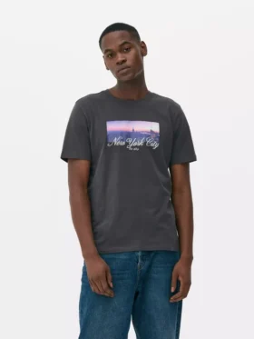 T-shirt met New York City-print