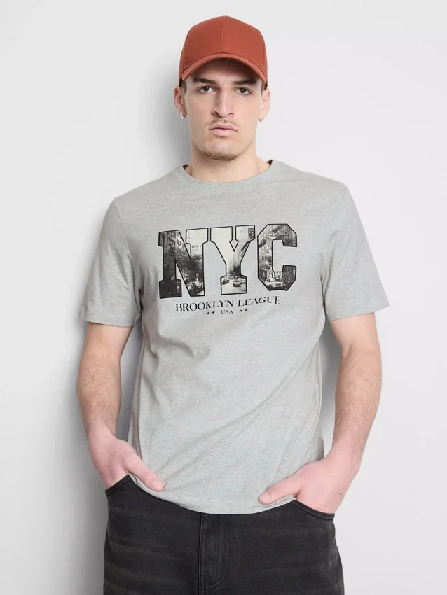 T-shirt met NYC-print