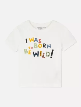 T-shirt met print en korte mouwen