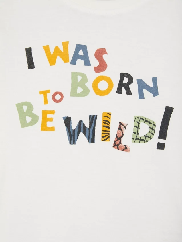 T-shirt met print en korte mouwen