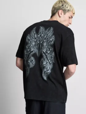 T-shirt met print op de rug