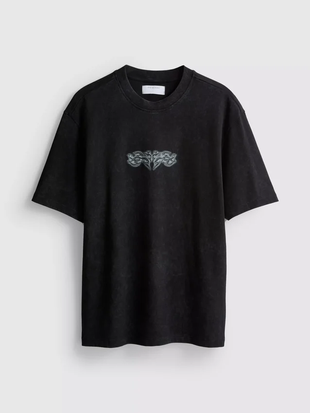 T-shirt met print op de rug