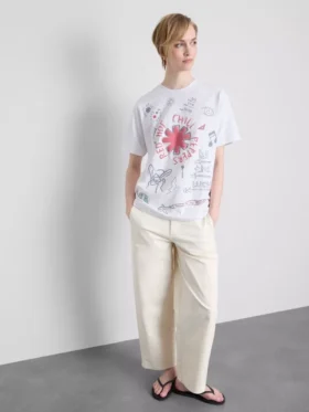 T-shirt met Red Hot Chili Peppers-print